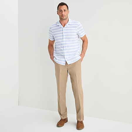 stafford travel sharkskin pleated dress pants Stafford Sharkskin Stretch Pleated Pants Classic Fit-JCPenney, Color: Navy