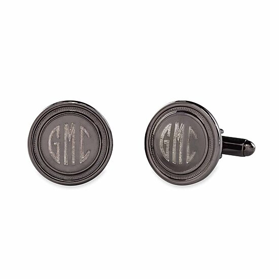 Personalized Brushed Stainless Steel Cufflinks