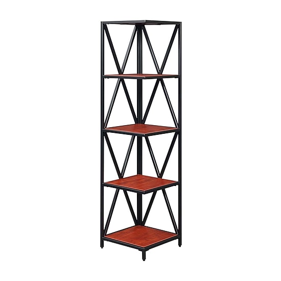Tucson 5-Tier Corner Bookcase