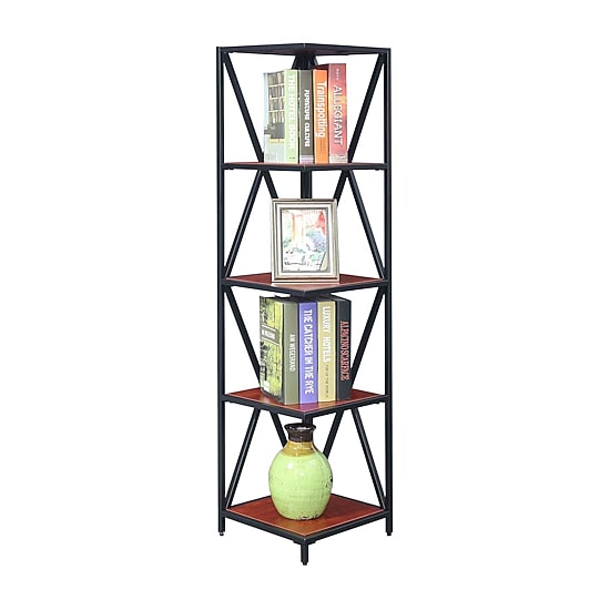 Tucson 5-Tier Corner Bookcase