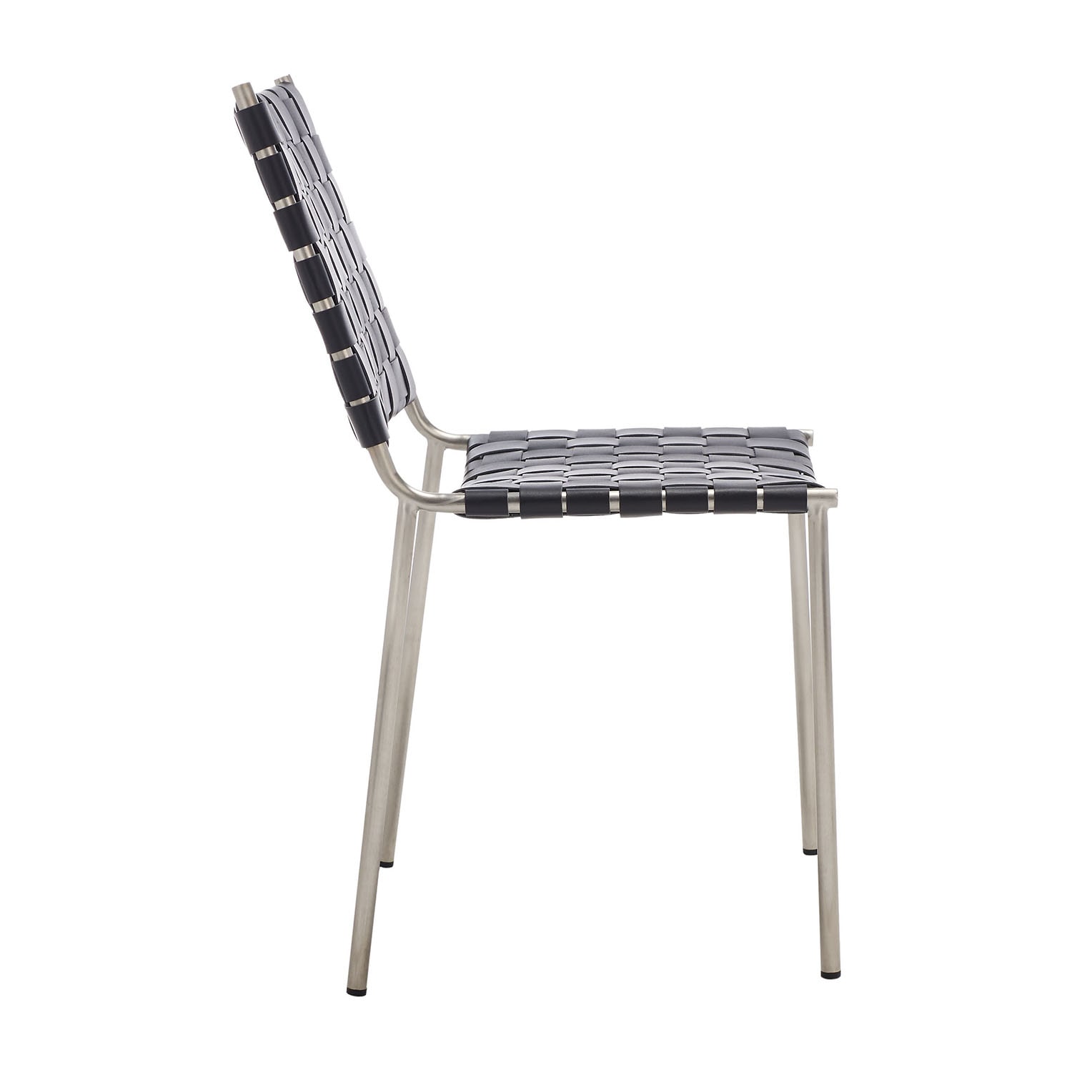 Wesson Leather Basket Woven Dining Chair - Set of 2