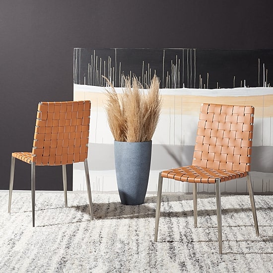 Rayne Basket Woven Dining Chair - Set of 2
