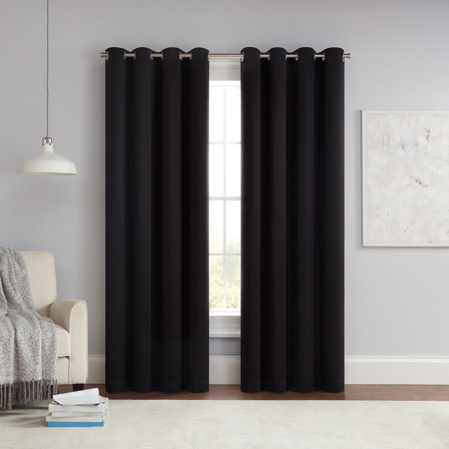 Eclipse Thermapanel Grommet Top Light-Filtering Single Curtain Panel