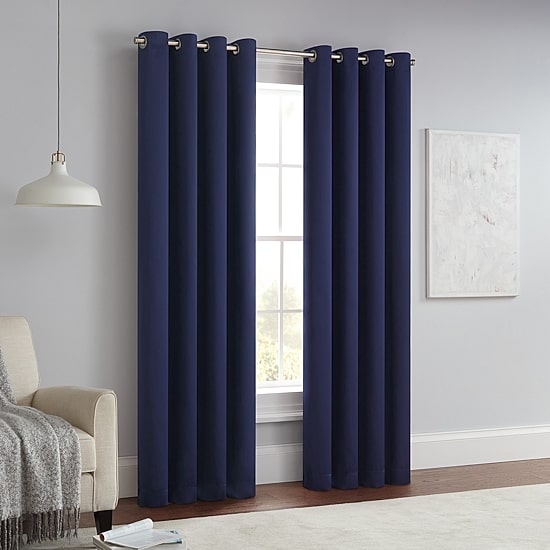 Eclipse Thermapanel Grommet Top Light-Filtering Single Curtain Panel