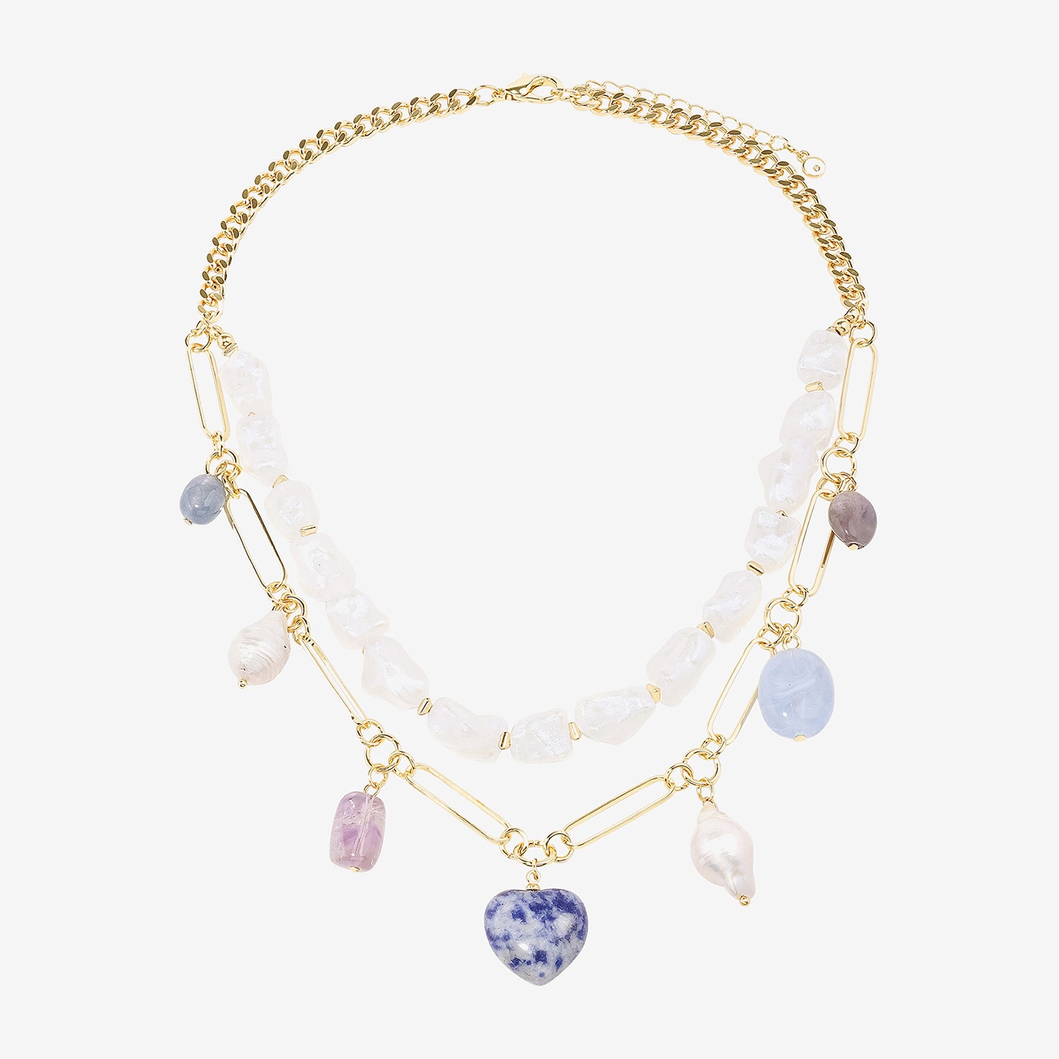 Bijoux Bar Womens Multi Color 20 Inch Strand Necklace