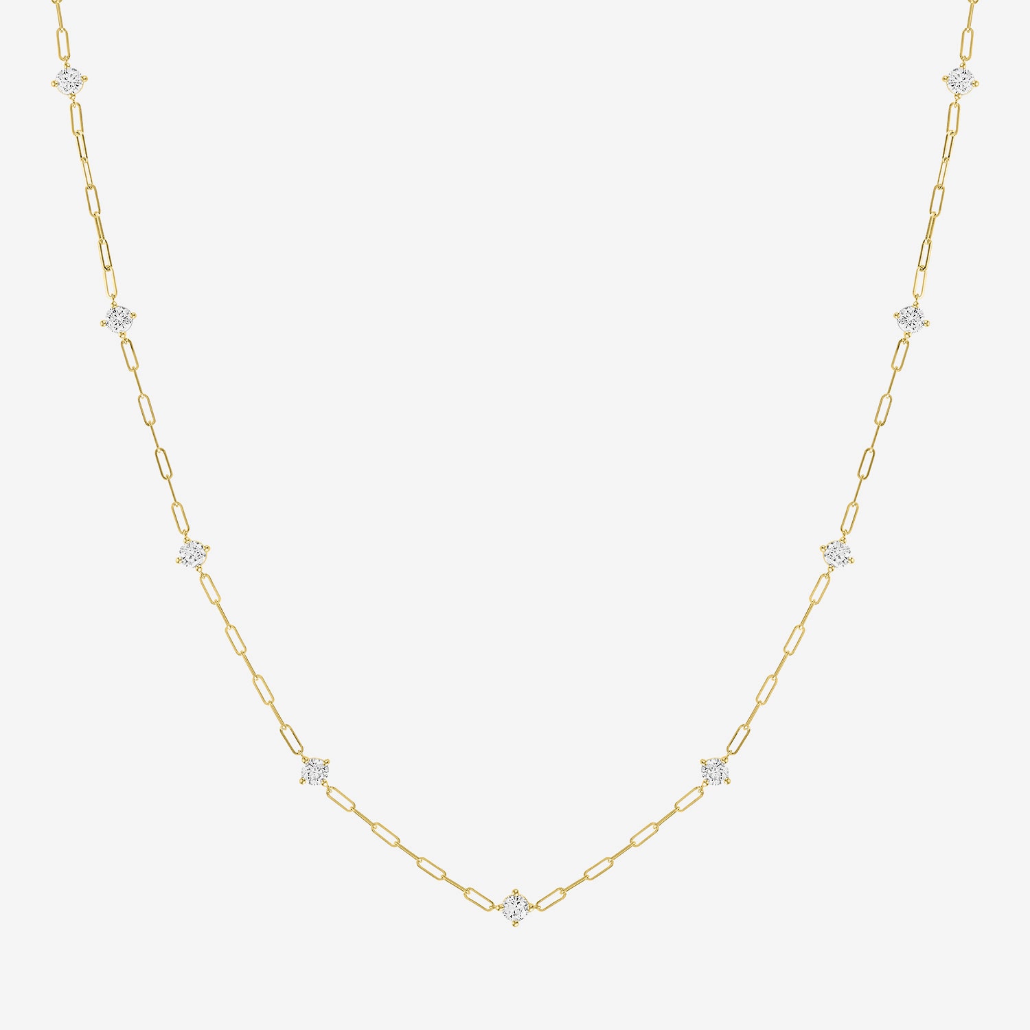 Diamond Addiction (G-H / Si2-I1) Womens 10K Gold 19 1/2 Inch Link Chain Necklace