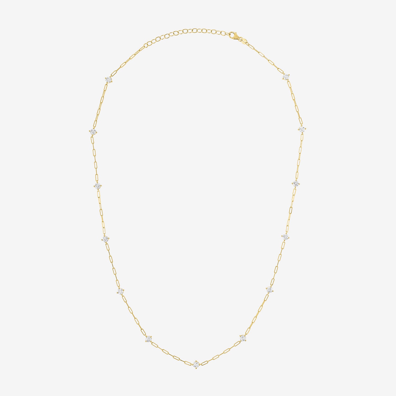 Diamond Addiction (G-H / Si2-I1) Womens 10K Gold 19 1/2 Inch Link Chain Necklace