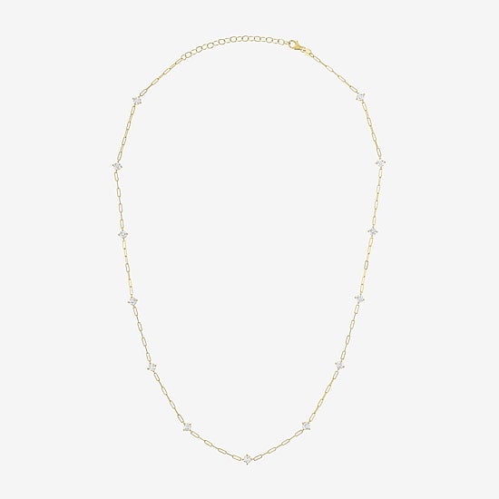 Diamond Addiction (G-H / Si2-I1) Womens 10K Gold 19 1/2 Inch Link Chain Necklace