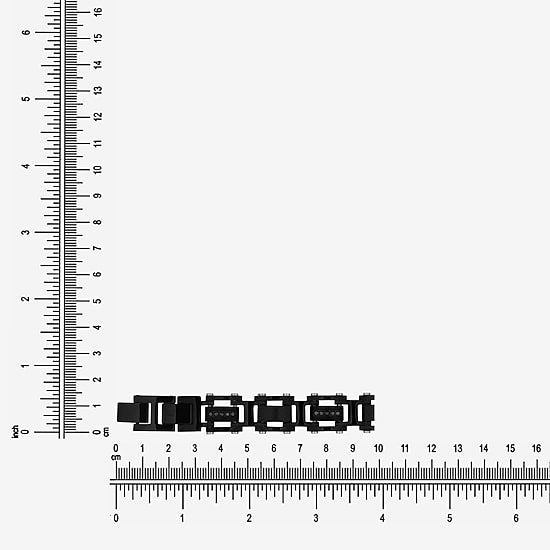 (F / Si2) Mens Stainless Steel Solid 8 1/2 Inch Link Bracelet