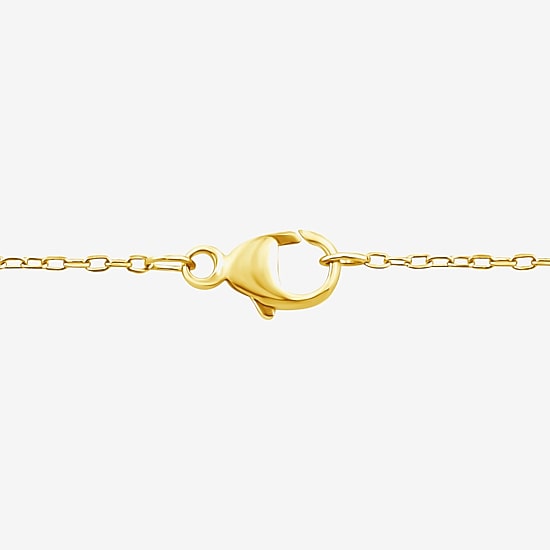 (F / Si2) Womens 1/3 CT. T.W. Lab Grown White Diamond 14K Gold Over Silver Heart 18 Inch Pendant Necklace