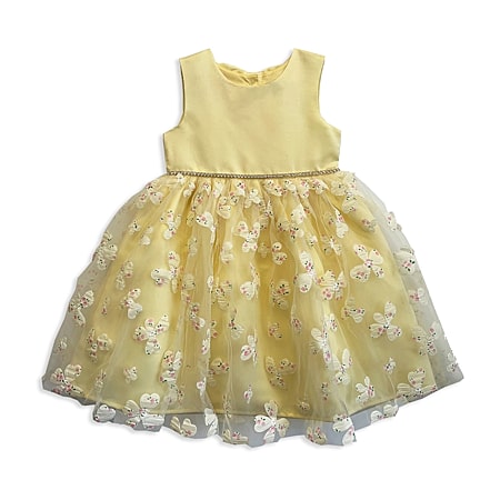 blueberi gold dress Blueberi Boulevard Size 18M Red Velvet and Gold Tulle Girl's Short-Sle   The Sequel Shop