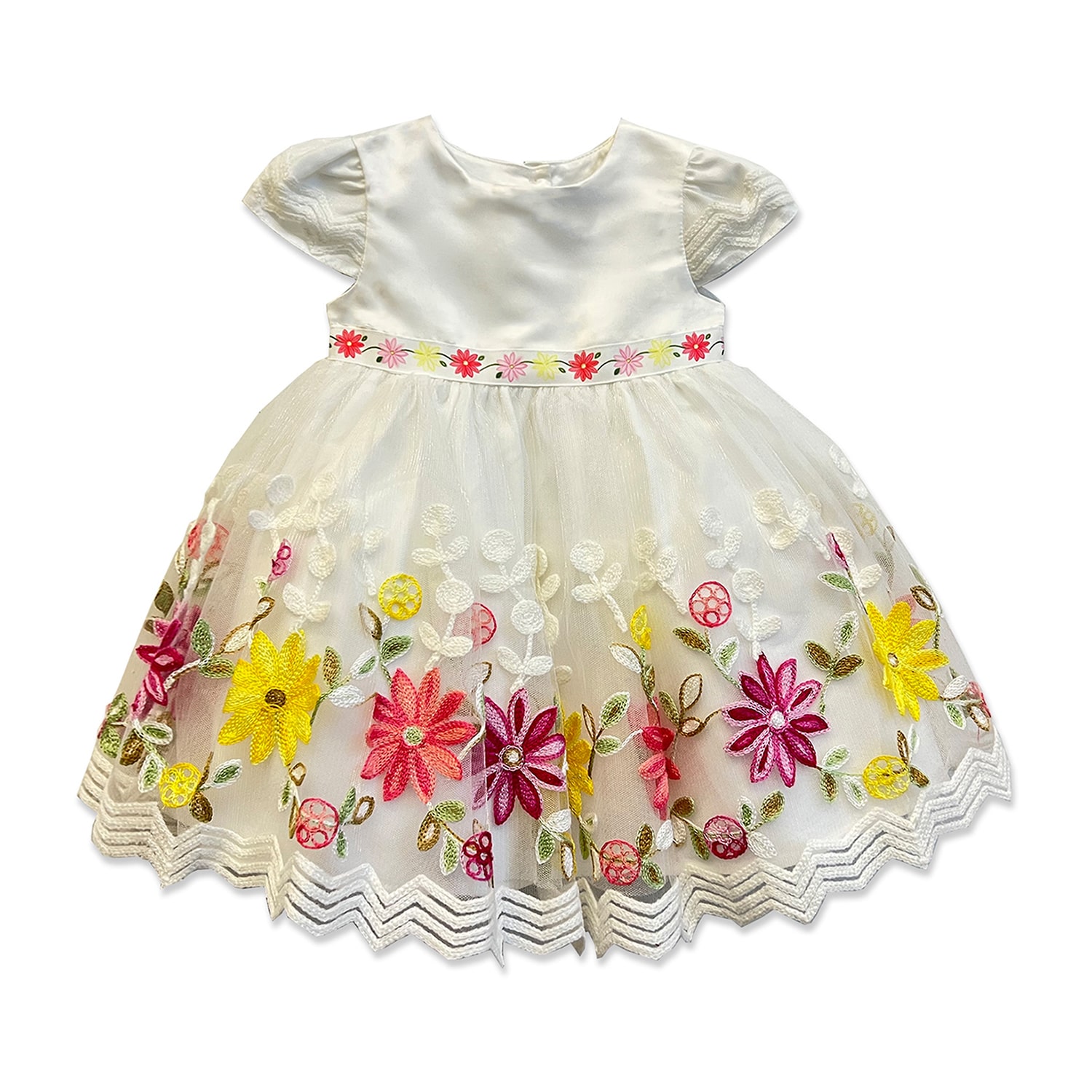 Blueberi Boulevard Toddler Girls Short Sleeve A-Line Dress