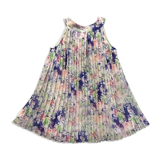 Blueberi Boulevard Toddler Girls Sleeveless A-Line Dress