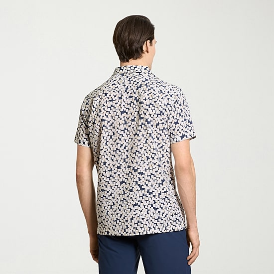 Van Heusen Weekend Mens Short Sleeve Camp Shirt