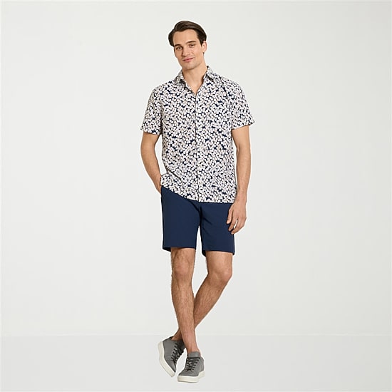 Van Heusen Weekend Mens Short Sleeve Camp Shirt