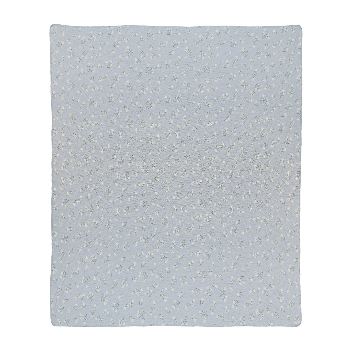 Donna Sharp Blue Pastures Pieced Cotton Quilted Washable Throw