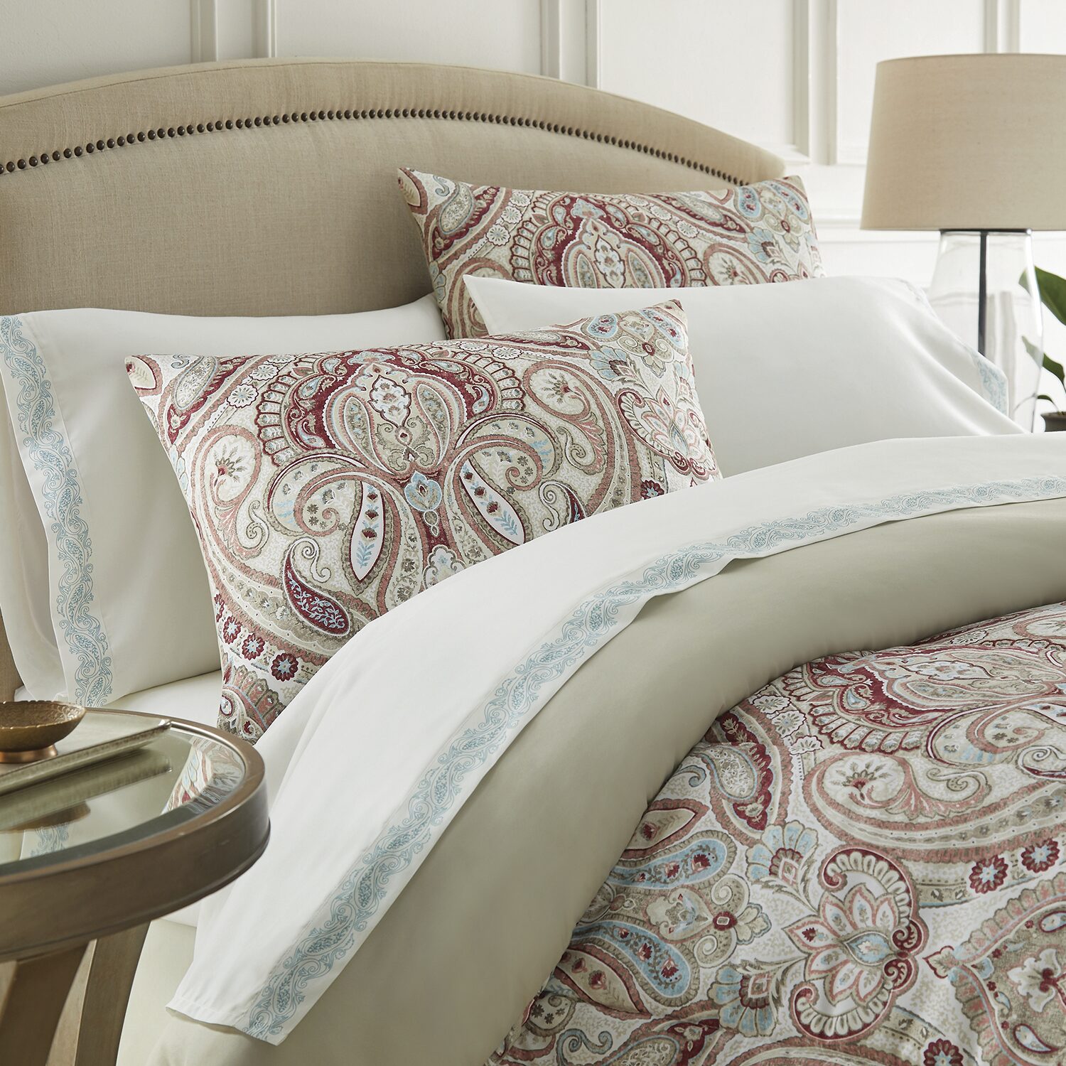 Broadhaven Constance 8-pc. Reversible Complete Bedding Set with Sheets