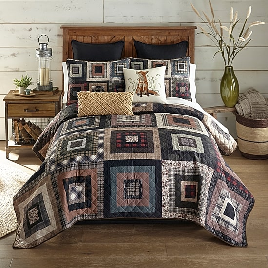 Donna Sharp Lodge Square Easy Care Quilt Set
