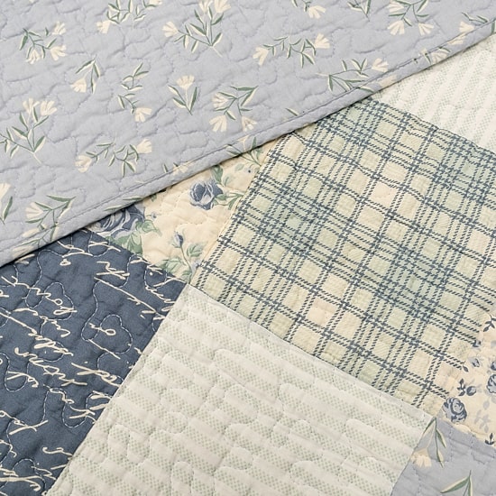 Donna Sharp Blue Pastures Pieced Cotton Quilt Set