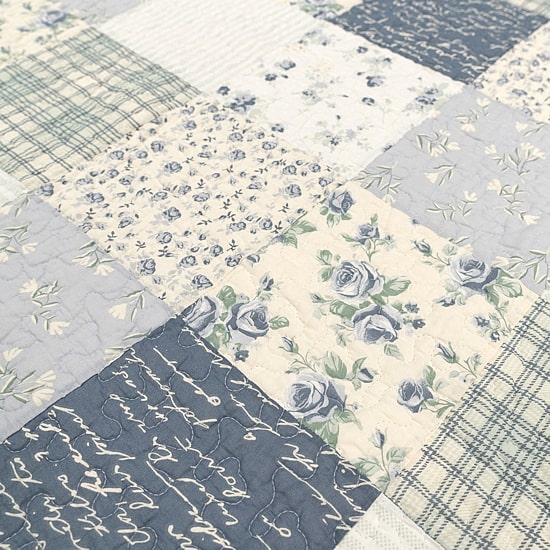 Donna Sharp Blue Pastures Pieced Cotton Quilt Set