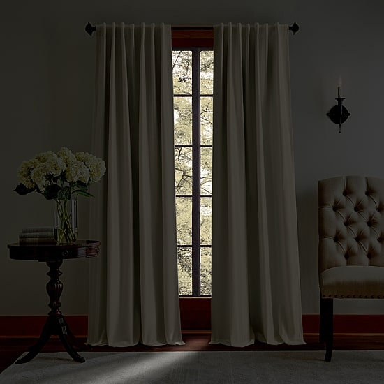 Martha Stewart Spellbound Rod Pocket Blackout Set of 2 Curtain Panel
