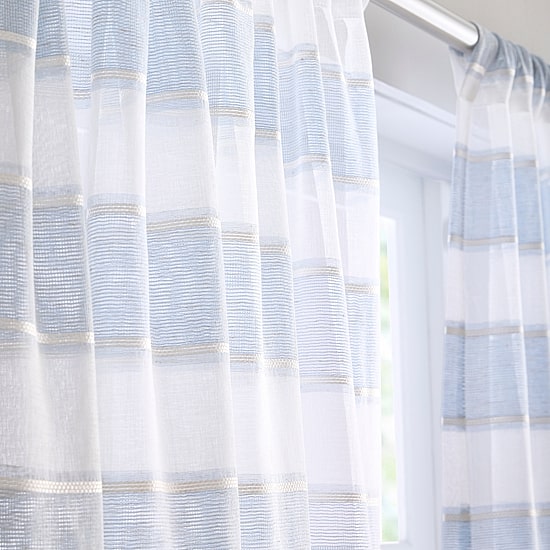 CHF Harbor Rod Pocket Sheer Set of 2 Curtain Panel