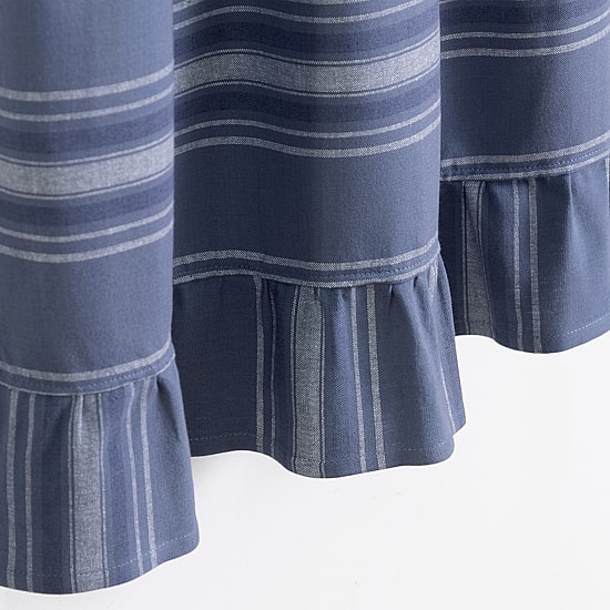 Martha Stewart Ruffle Stripe Rod Pocket Tailored Valance