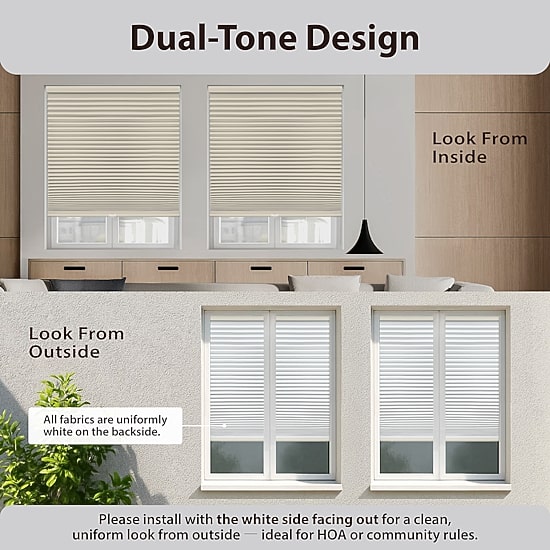 Eco Estates Honeycomb Custom Cordless Blackout Cellular Shade