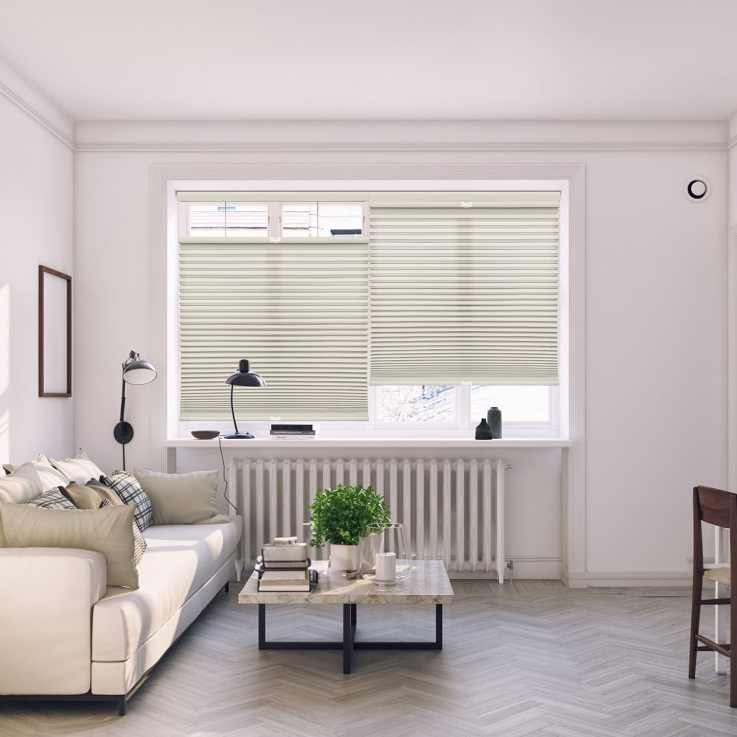 Eco Estates Honeycomb Custom Cordless Top Down Bottom Up Light-Filtering Cellular Shade