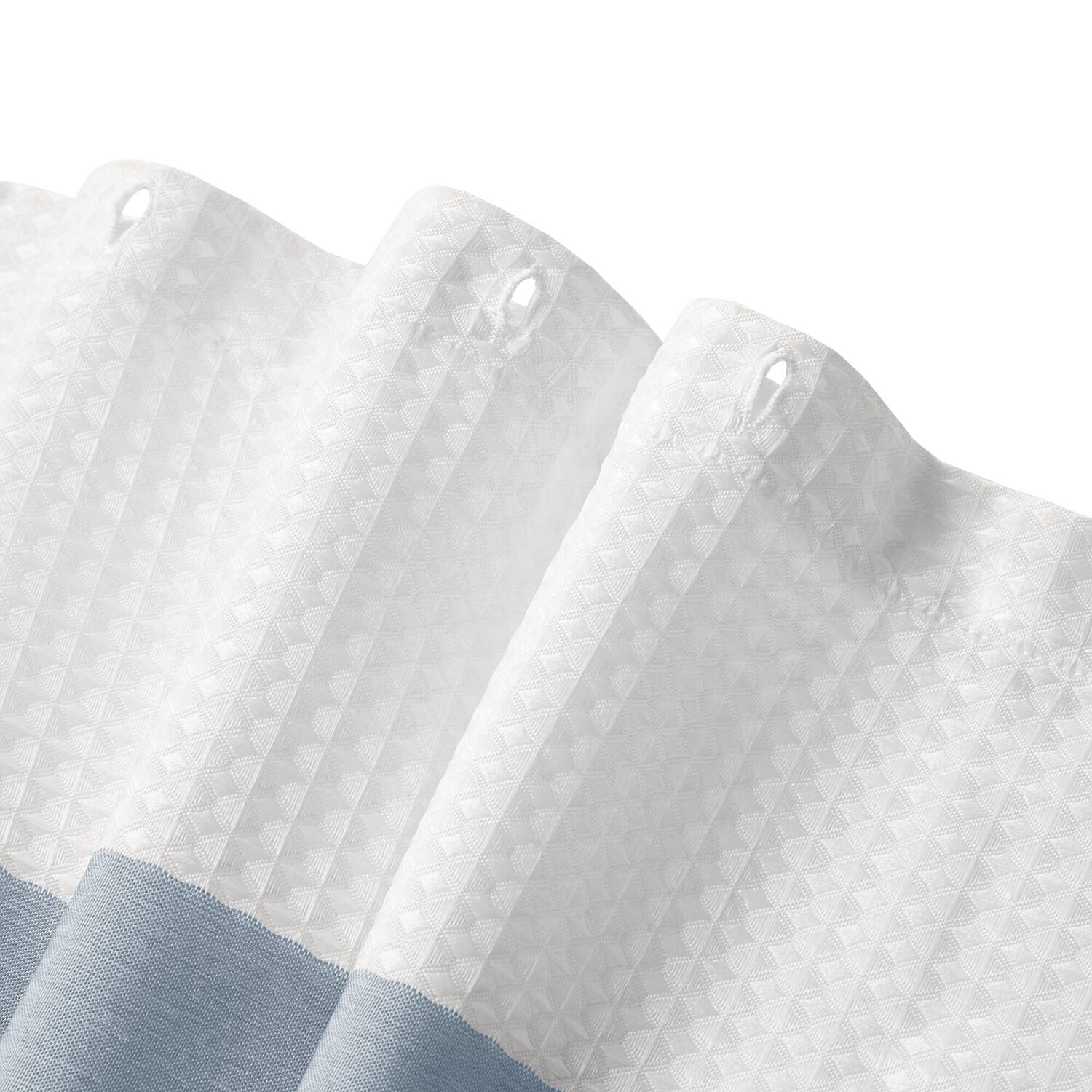 Madison Park Spa Waffle  With 3m Treatment Shower Curtain