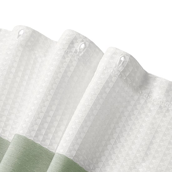 Madison Park Spa Waffle  With 3m Treatment Shower Curtain