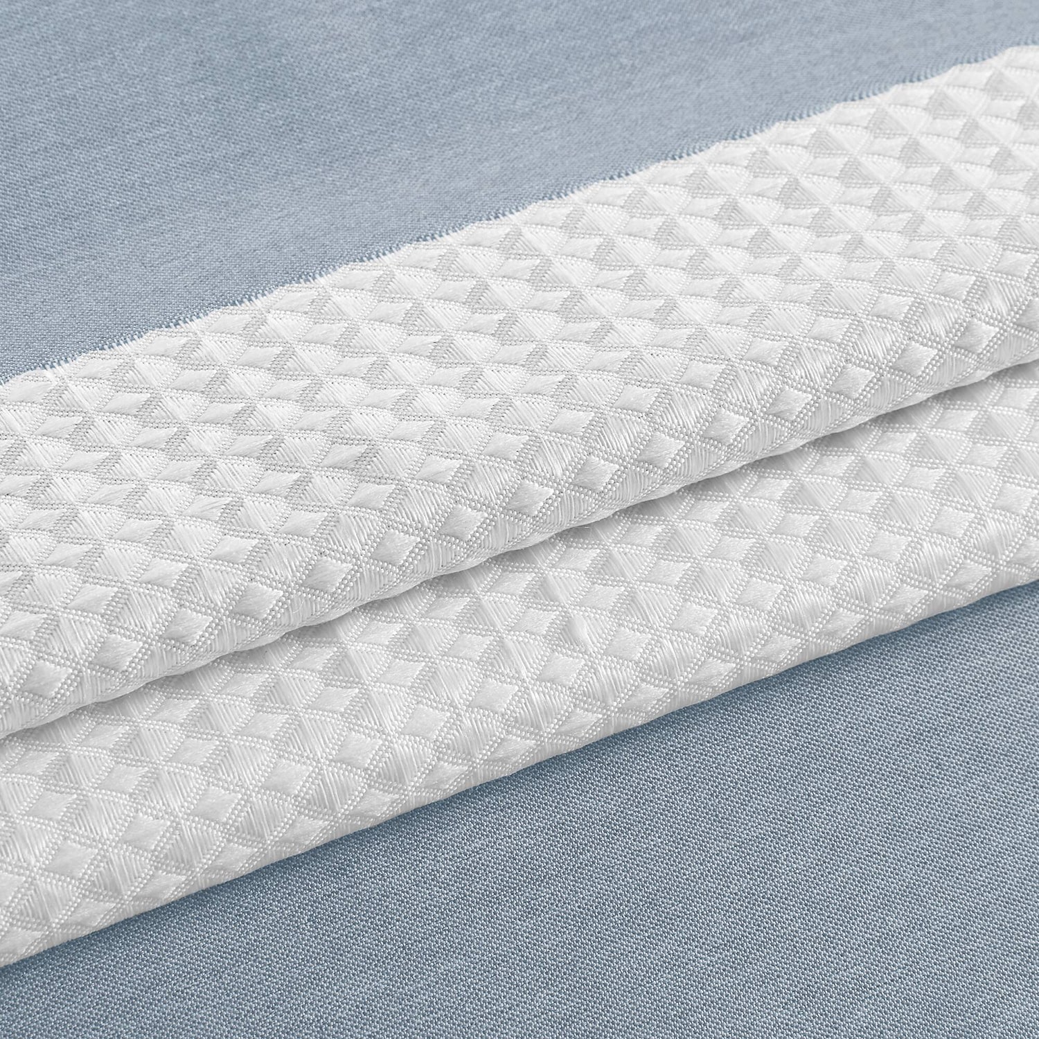 Madison Park Spa Waffle  With 3m Treatment Shower Curtain