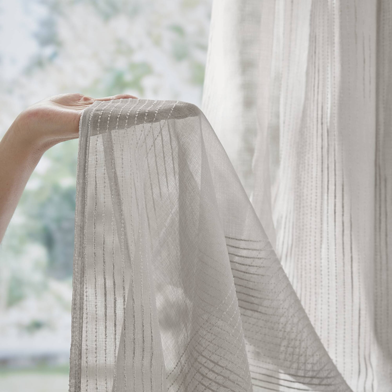 Madison Park Lydia Sheer Shower Curtain