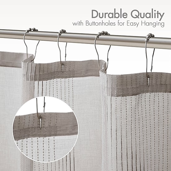 Madison Park Lydia Sheer Shower Curtain