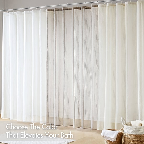 Madison Park Lydia Sheer Shower Curtain