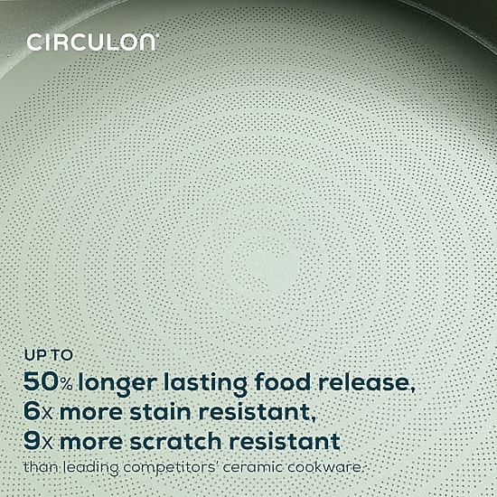 Circulon Halo with LaserDefense Ceramic Nonstick 10" Frying Pan