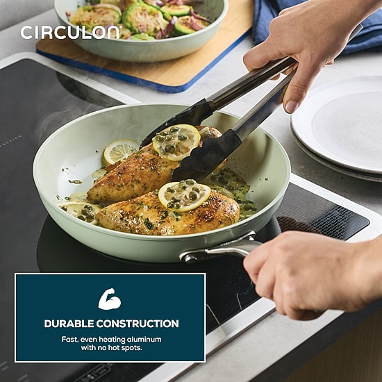 Circulon Halo with LaserDefense Ceramic Nonstick 10" Frying Pan