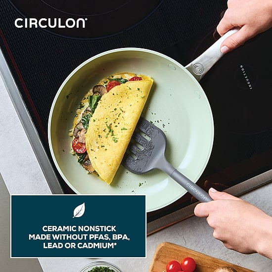 Circulon Halo with LaserDefense Ceramic Nonstick 10" Frying Pan