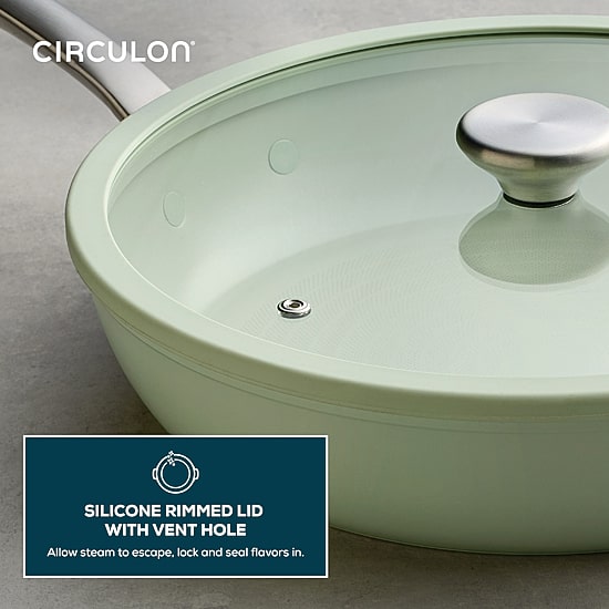 Circulon Halo with LaserDefense Ceramic Nonstick 12" Covered Frypan