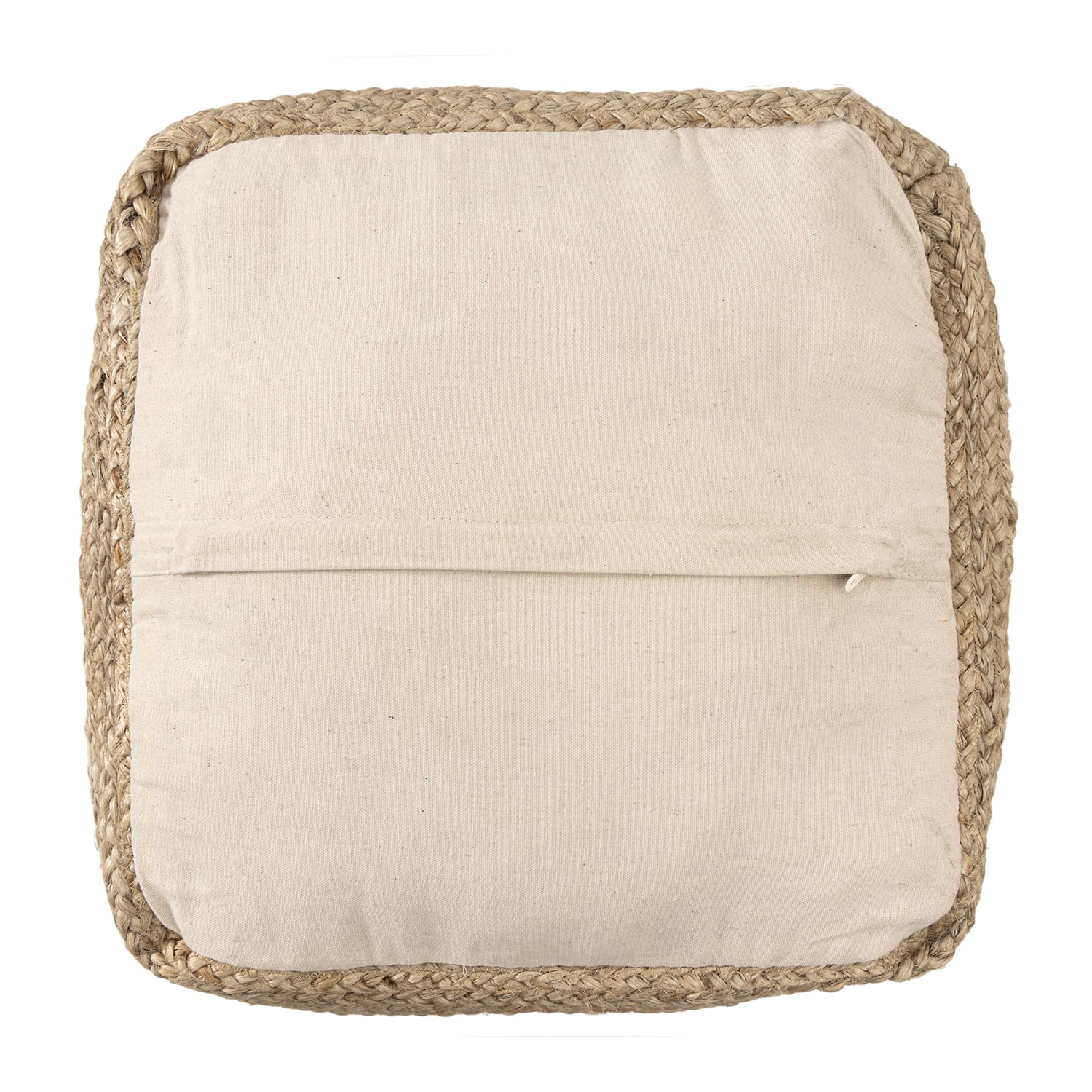 LR Home Layla 18" Handmade Jute Pouf