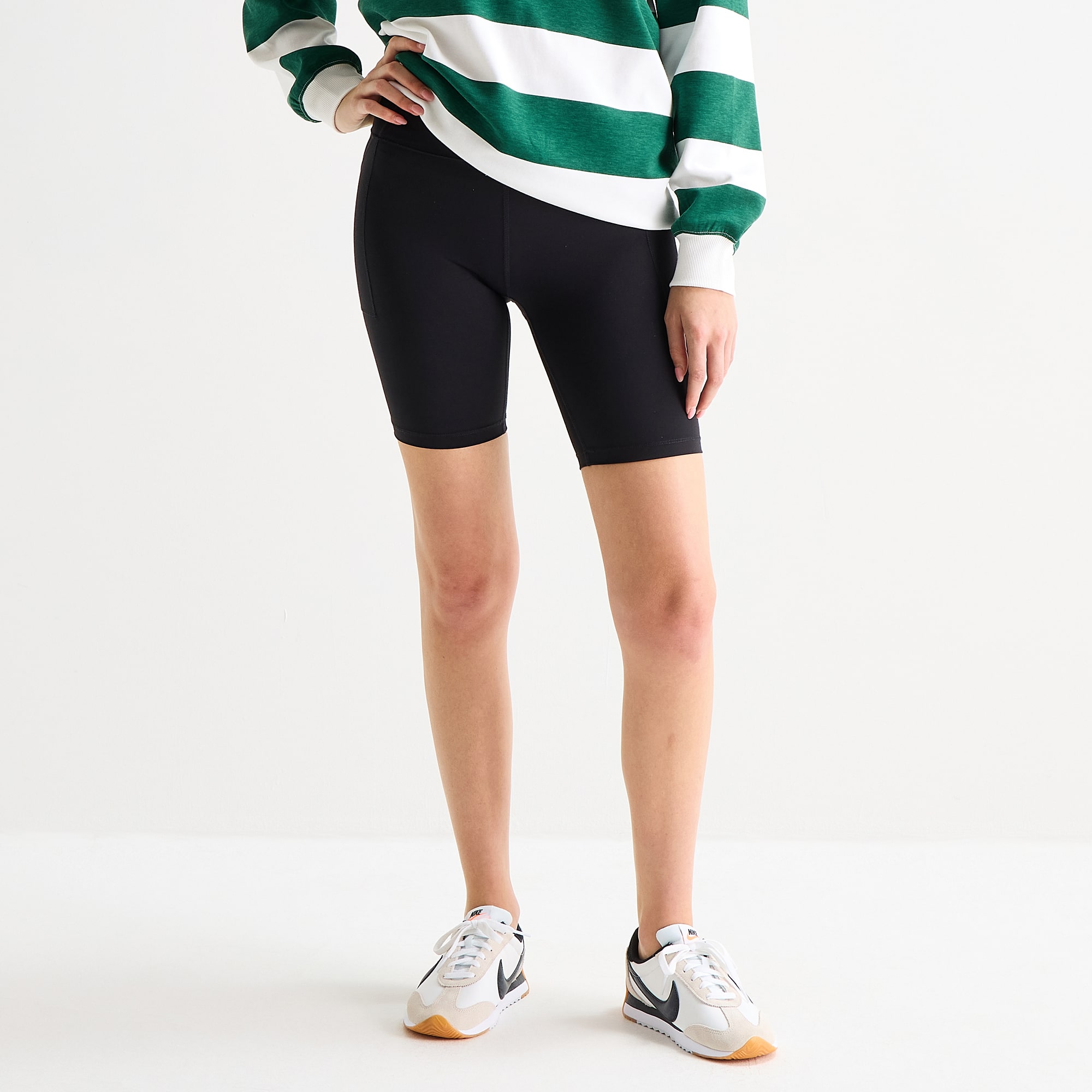 Xersion EverUltra™ Womens 8" High Rise Stretch Fabric Quick Dry Bike Short