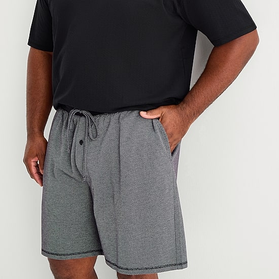 Shaquille O'Neal XLG™ Mens Crew Neck Short Sleeve 2-pc. Big and Tall Pajama Set