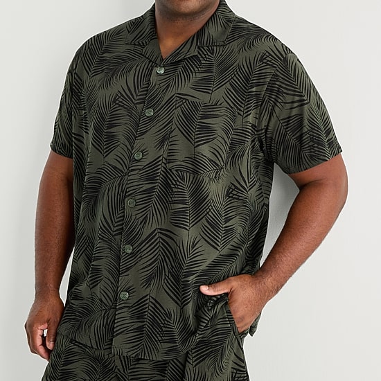 Shaquille O'Neal XLG™ Mens Short Sleeve 2-pc. Big and Tall Pajama Set