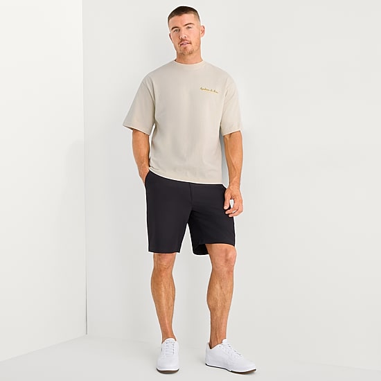 Xersion Mens Crew Neck Short Sleeve Oversized Graphic T-Shirt