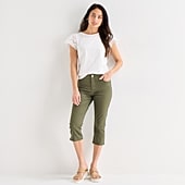 St. John's Bay Womens Tall Mid Rise Capri Jean