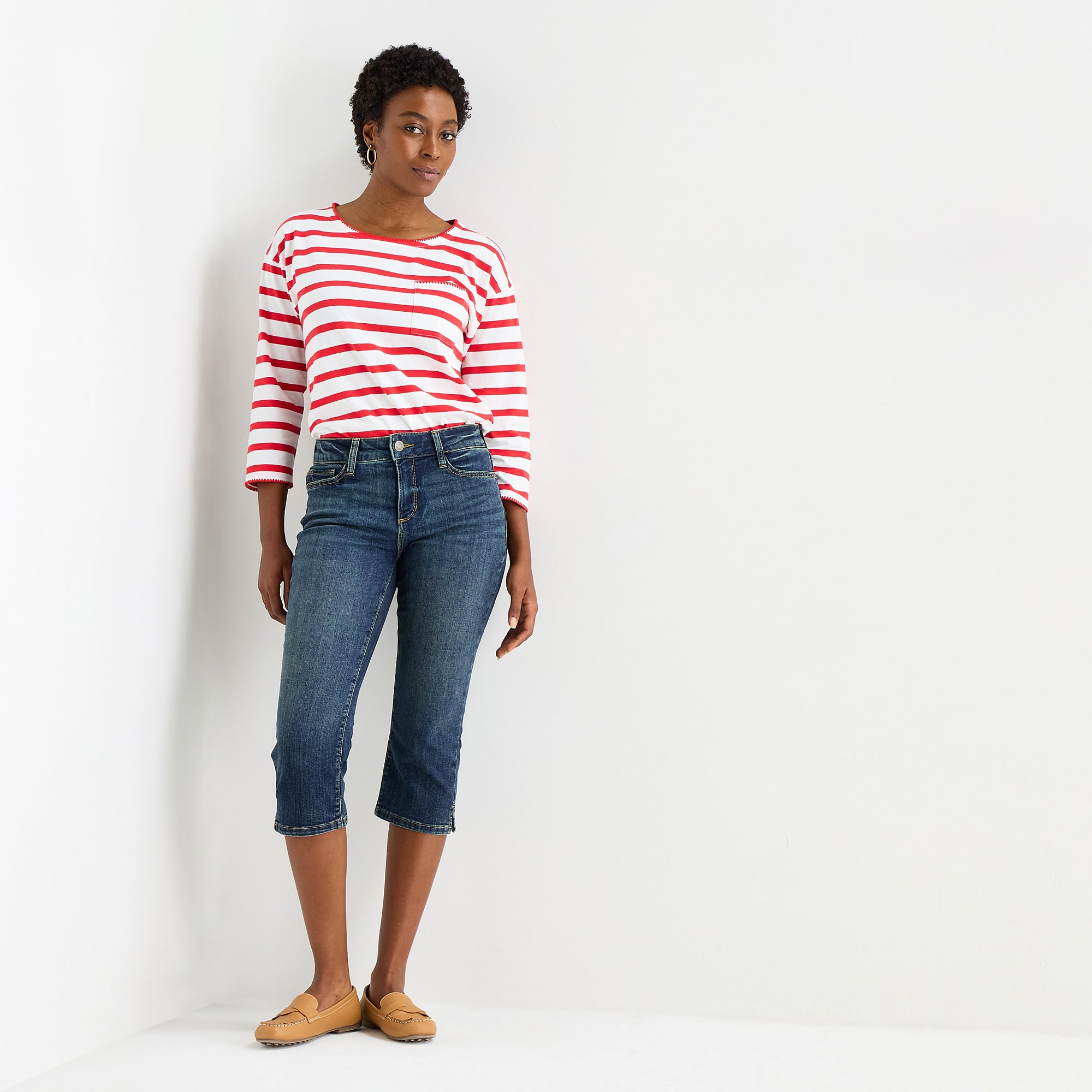 St. John's Bay Womens Tall Mid Rise Capri Jean