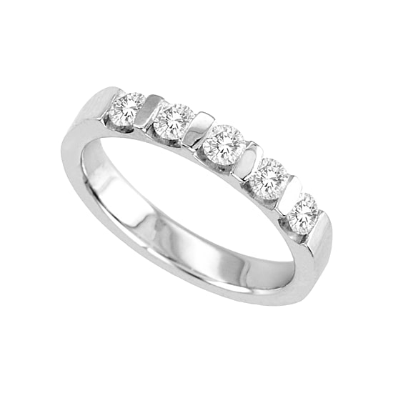 1/2 CT.T.W. Channel-Set Natural Diamond Band