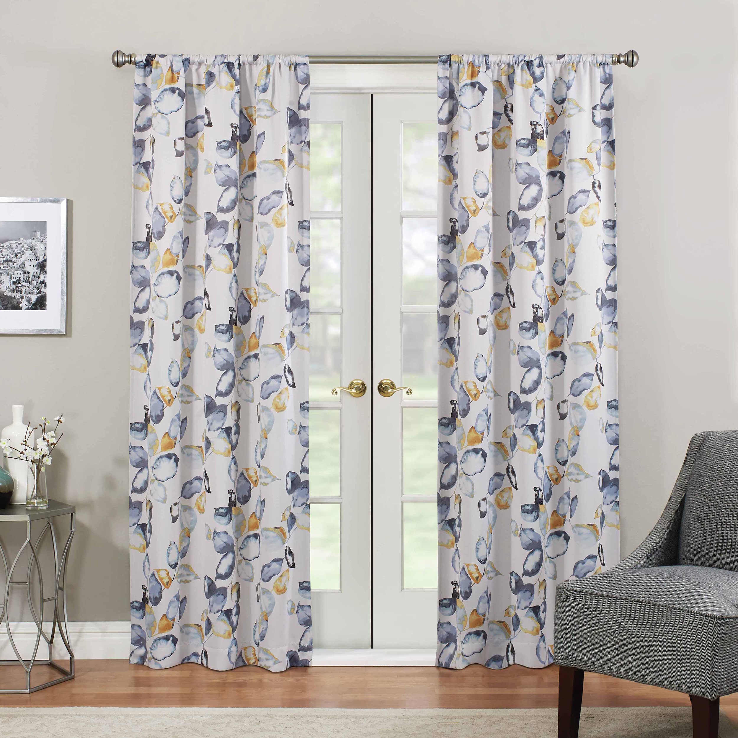 Eclipse Paige Rod Pocket Light-Filtering Single Curtain Panel
