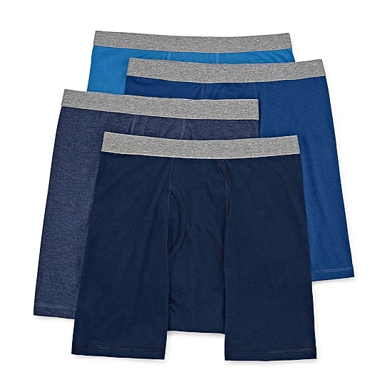 Stafford Dry + Cool Mens Big and Tall 4 Pack Boxer Briefs 302869