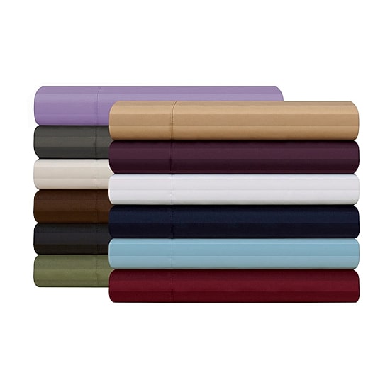 Elegant Comfort 6-Piece Dobby Stripe Wrinkle Free Sheet Set with Extra Pillowcases - Easy Care